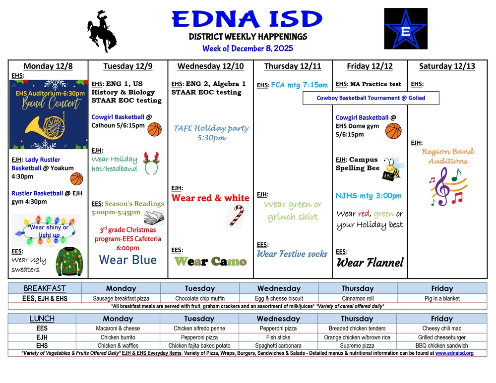 District Weekly Happenings 12-8-25