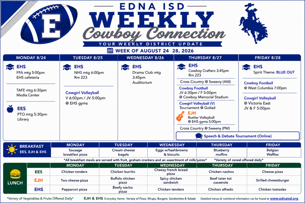 Cowboy Connection: August 24th - 28th