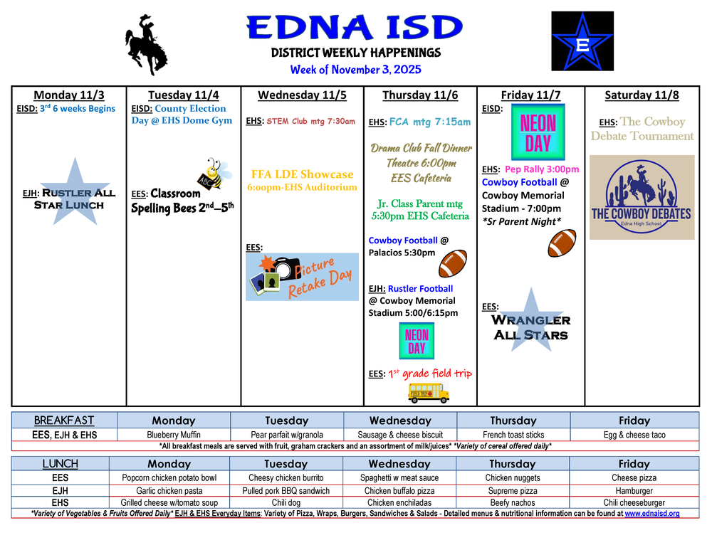 District Weekly Happenings 11.3.25