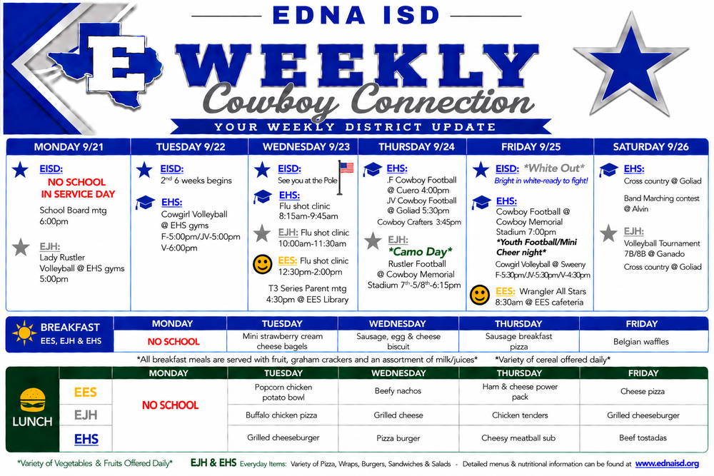 Cowboy Connection: September 21st - 26th