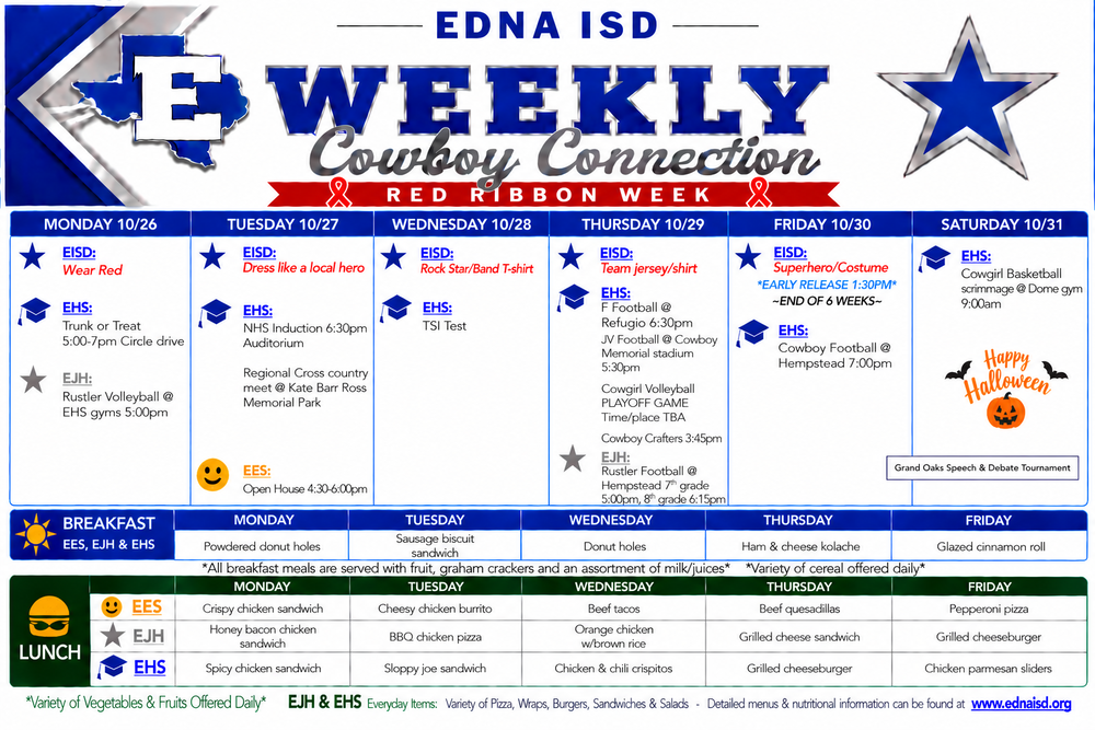 Cowboy Connection: October 26th - 31st