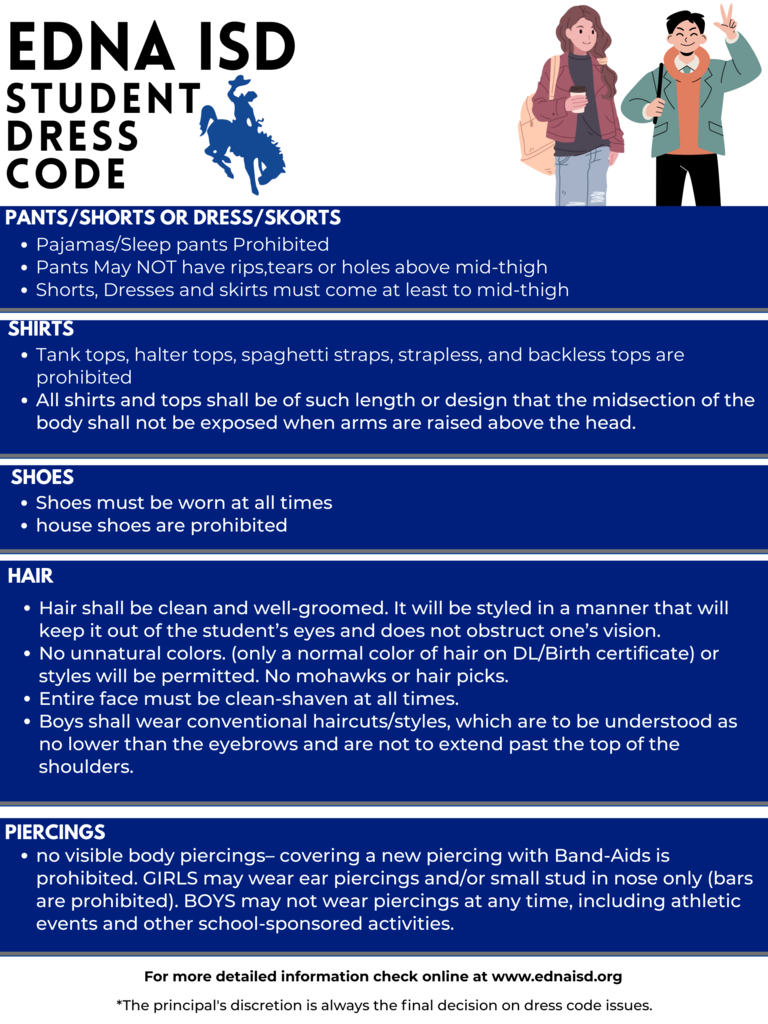 Edna ISD Dress Code Policy