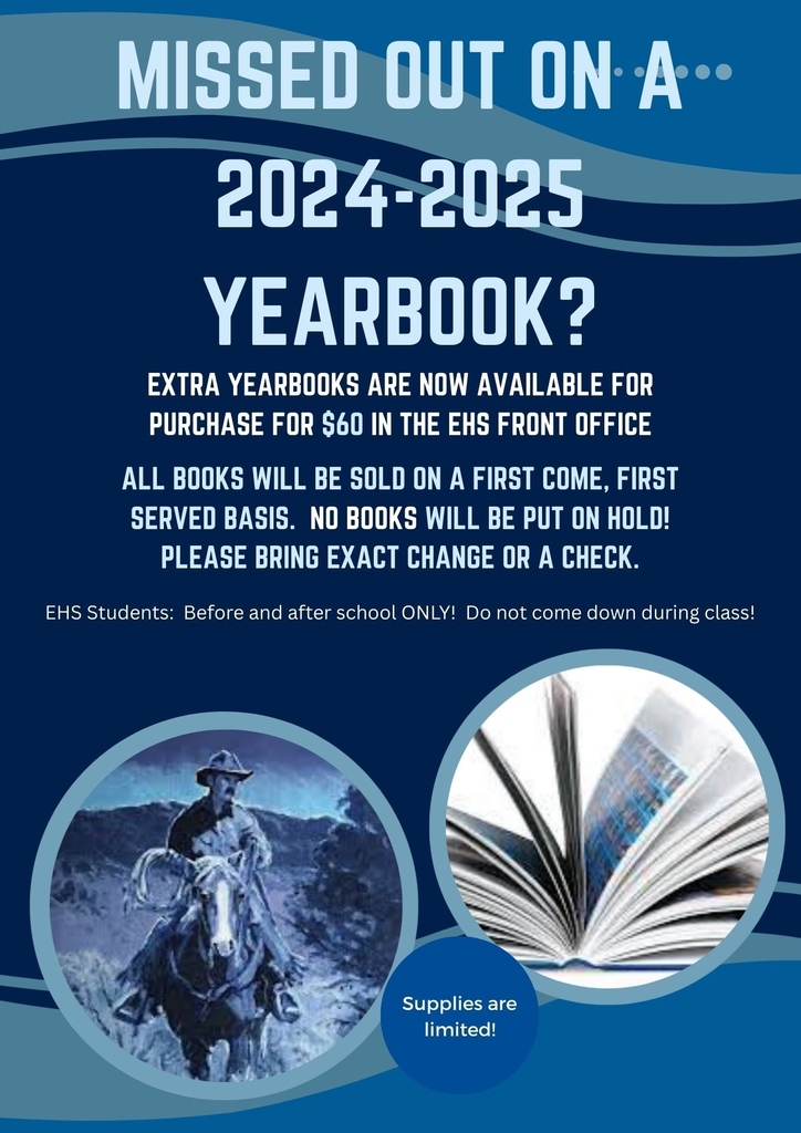 Extra Yearbooks for Sale in EHS Front Office