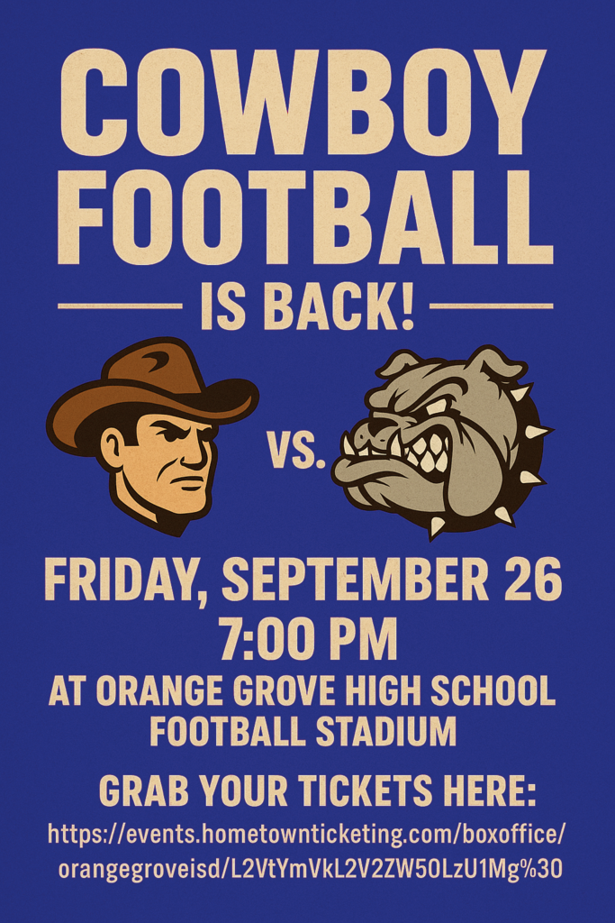 Cowboy Football Orange Grove Tickets