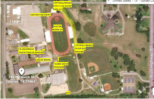 riday, Oct. 24 — Edna Cowboys vs. Goliad Tigers in Goliad! Kickoff 7 PM 🏈 🎟️ $5 General Admission Passes: THSCA, Gold, Senior Citizen, District Tickets: https://www.goliadisd.org/ticketing