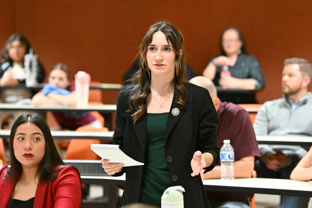 Edna ISD student  at the State UIL Congress Meet