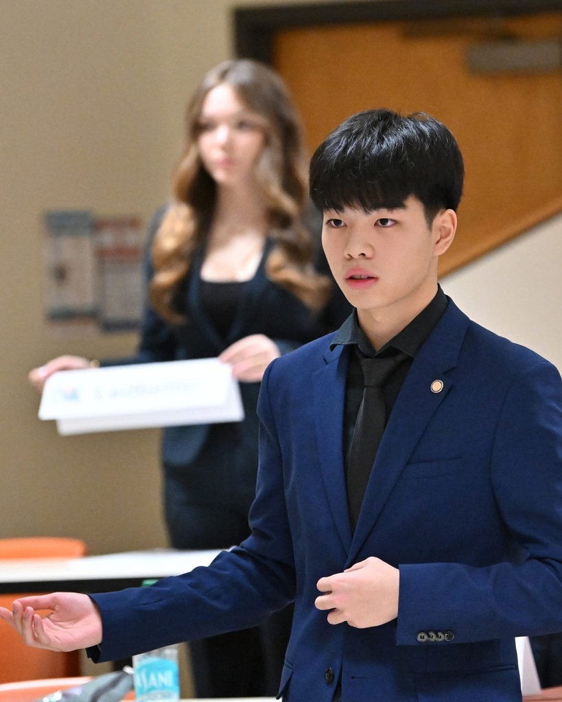 Edna ISD student  at the State UIL Congress Meet