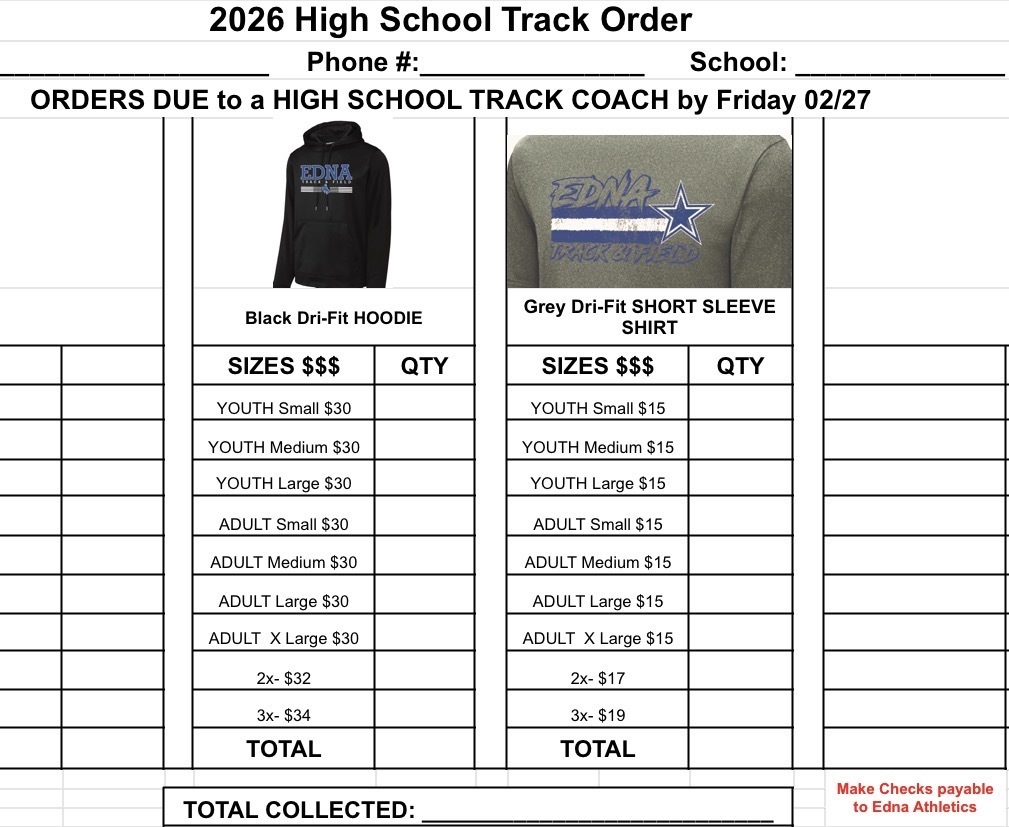 Picture of the track order form