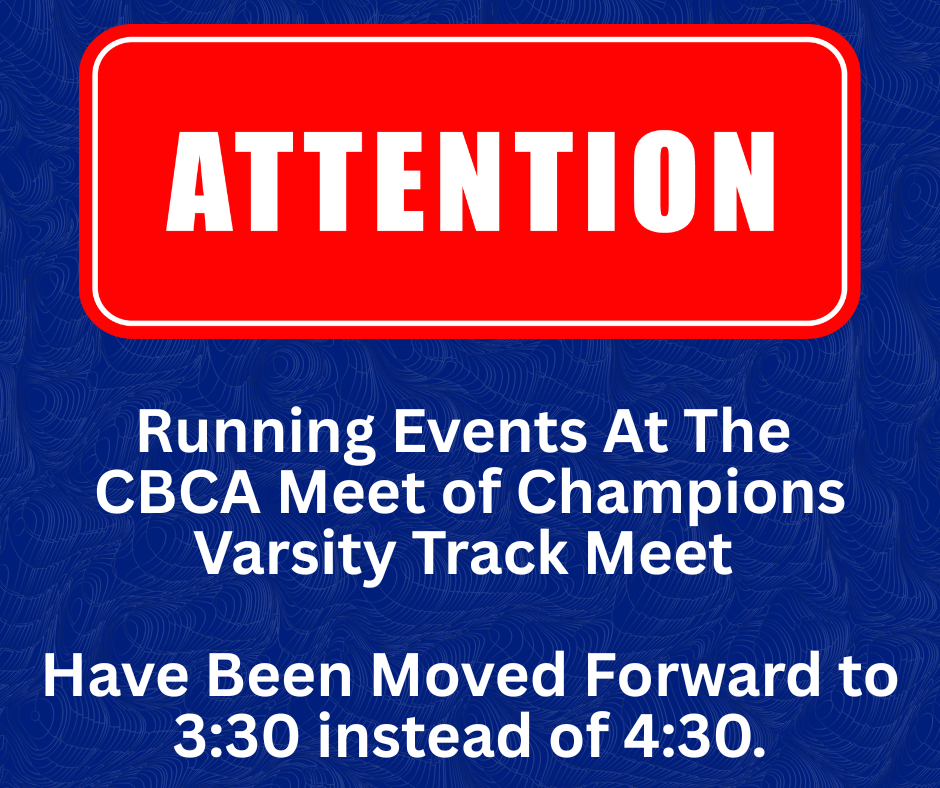 Running Events are at a different time 3:30 instead of 4:30