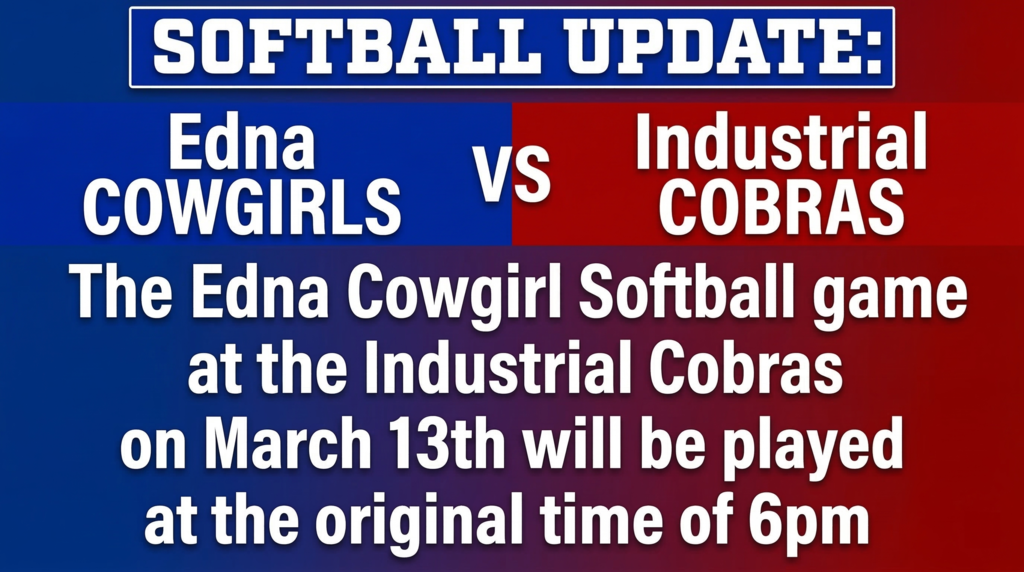 Softball Update for March 13th 6pm
