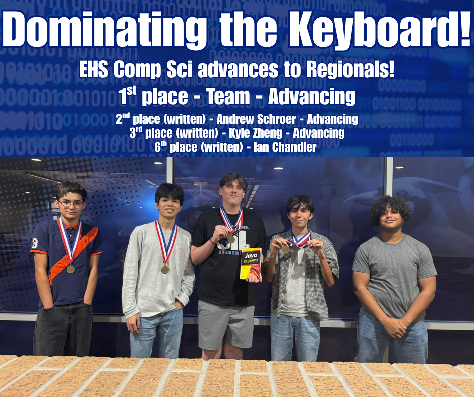 EHS Comp Sci advances to Regionals!