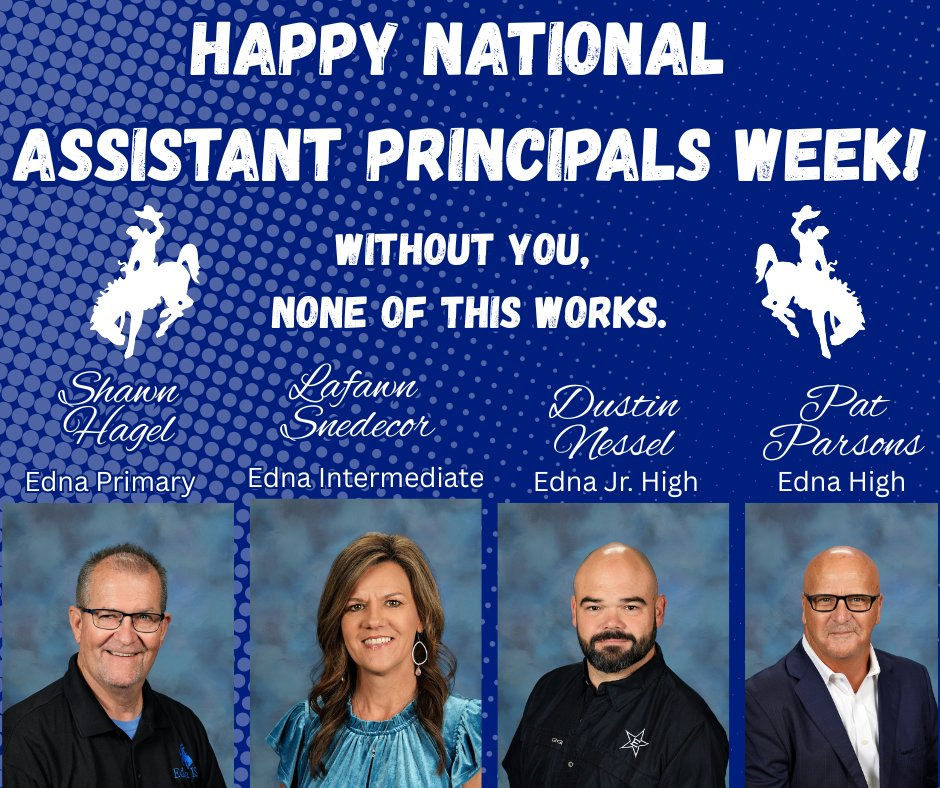 Happy National Assistant Principals Week! 💙 Without you, none of this works. From supporting students and staff to keeping our campuses running smoothly, our assistant principals are the backbone of it all. Your leadership, dedication, and heart do not go unnoticed. Thank you for everything you do for our schools every single day!