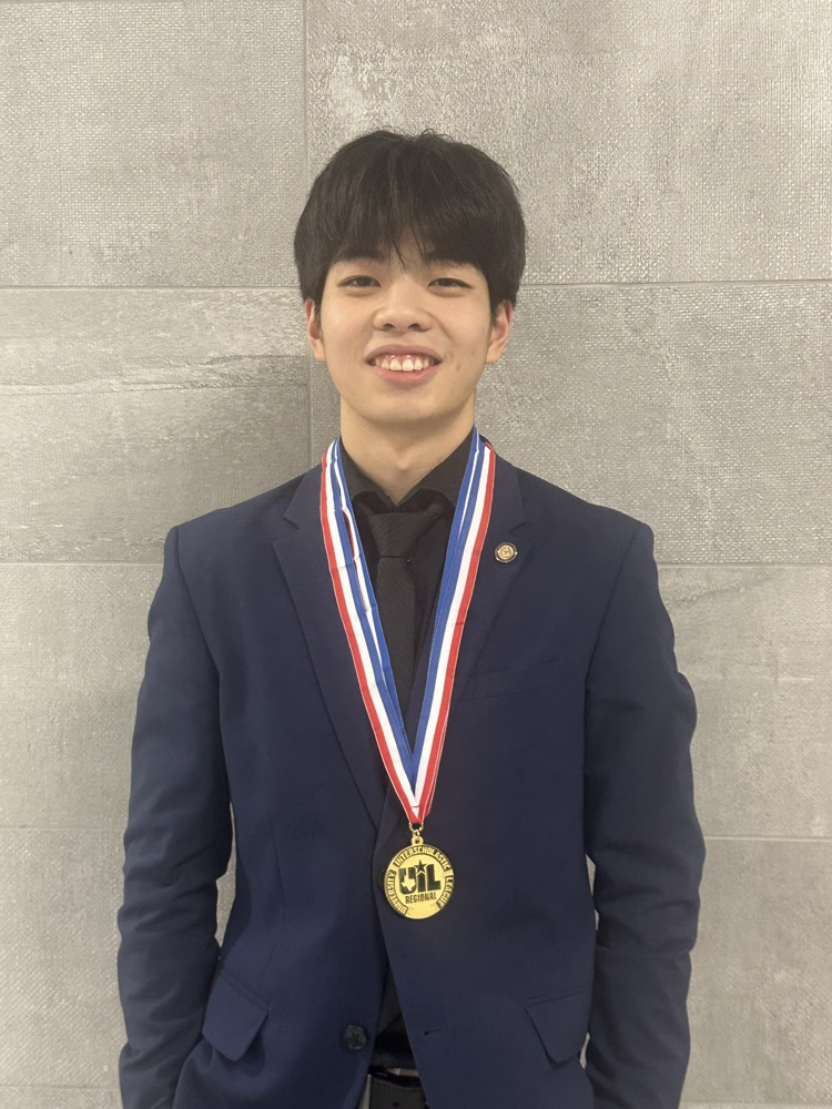 Kyle Zheng 1st place math individual. State bound.