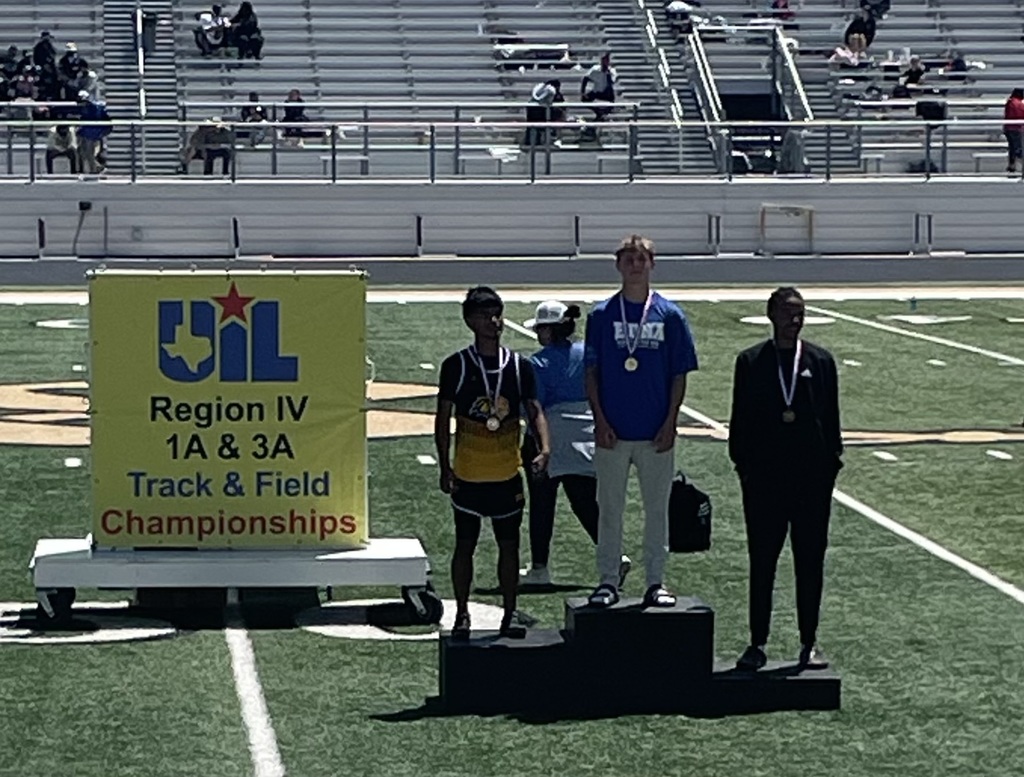 1st Place Long Jump - Keegan Hicks Regional Track