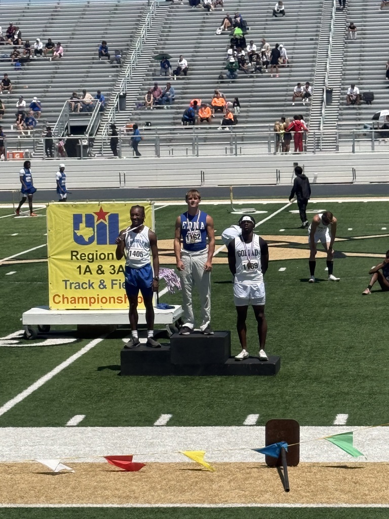 1st Place Keegan Hicks 100m dash Regional Track