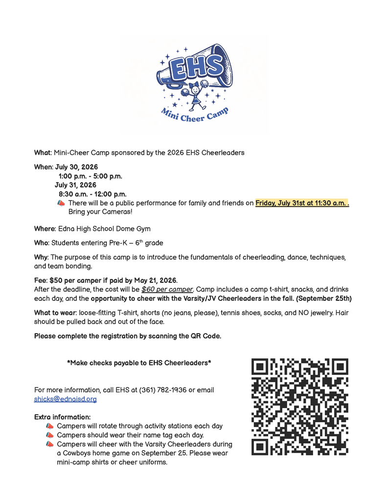 EHS Mini Cheer Camp - 1