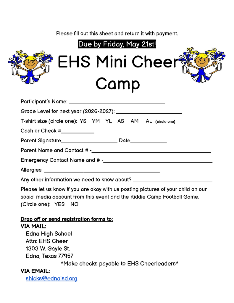 EHS Mini Cheer Camp - 2