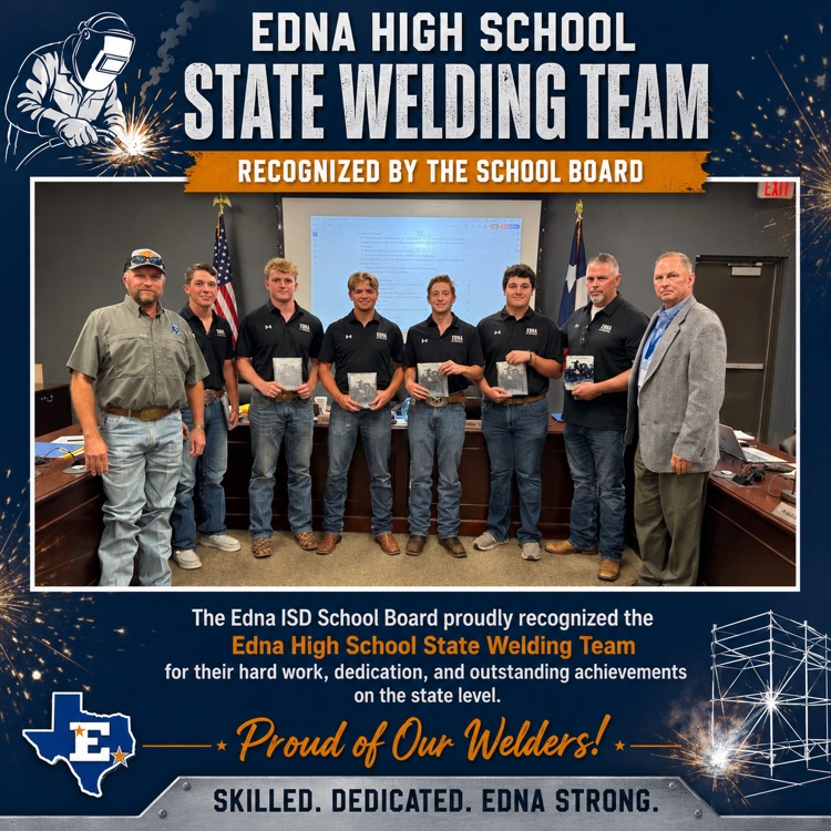 State welding team recognized at the board meeting on May 18, 2026
