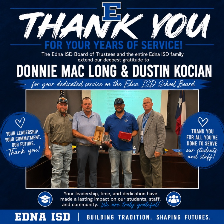 Board recognition for Donnie Mac Long and Dustin Kocian