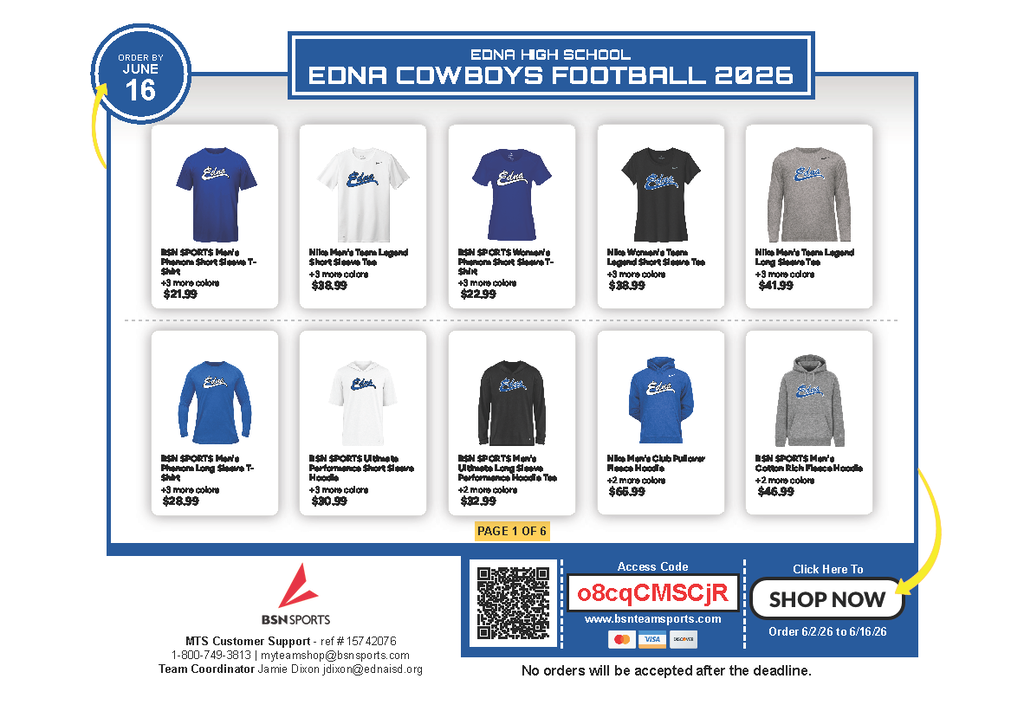 Edna Cowboy Football Store - 2