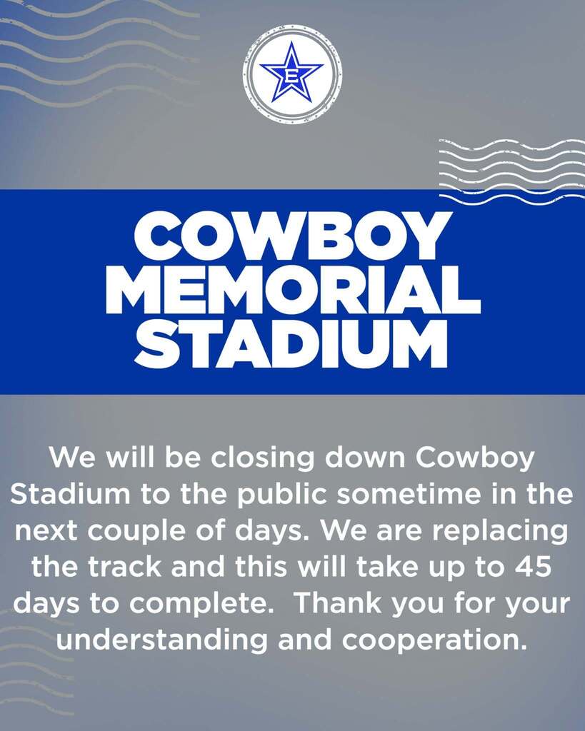 Cowboy Stadium Track Replacement