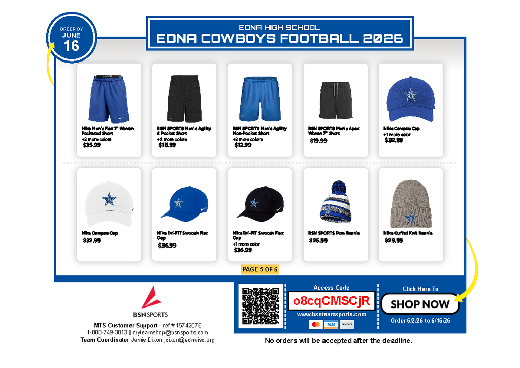 Edna Cowboy Football Store - 5