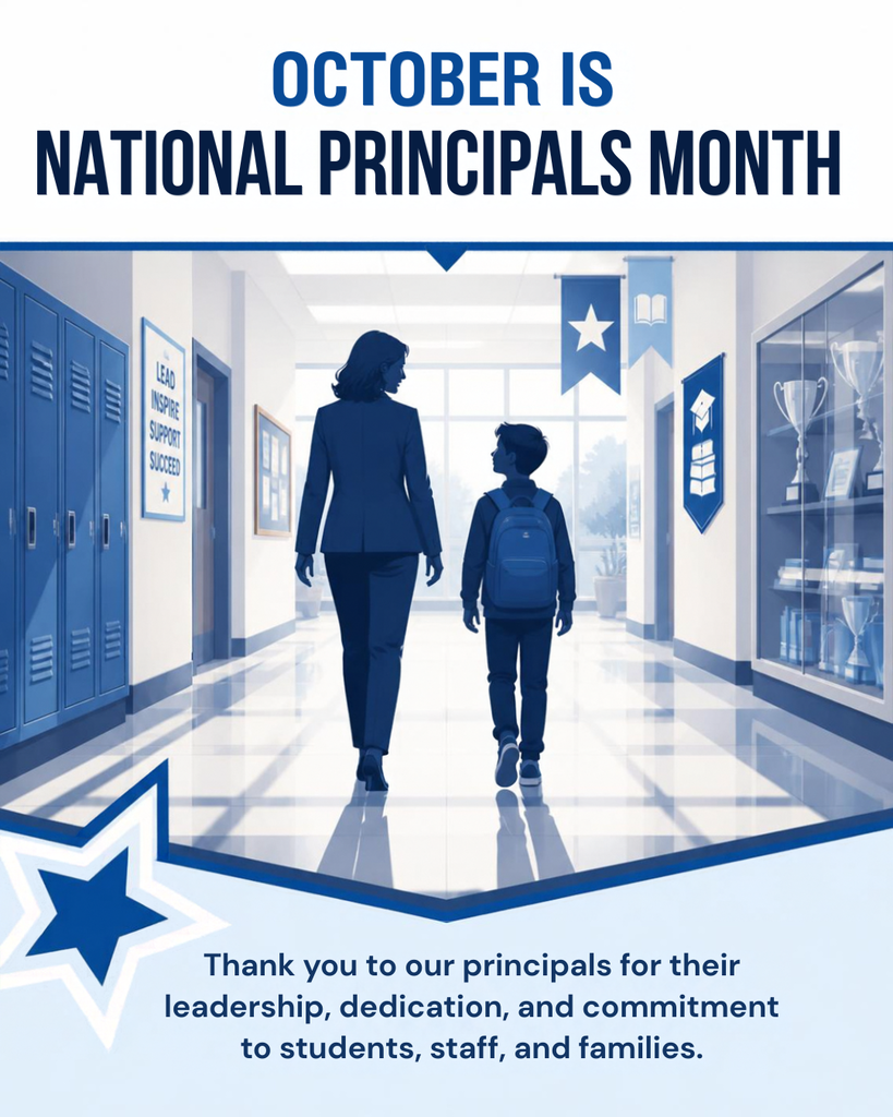 October is National Principals Month!  Edna ISD proudly recognizes and celebrates our principals for their dedication, leadership, and commitment to our students, staff, and families. Thank you for the countless hours you invest in creating positive learning environments and helping every student succeed.  Please join us in thanking our campus leaders for all they do for Edna ISD.  #NationalPrincipalsMonth #ThankAPrincipal #EdnaISD #CowboysAndCowgirls