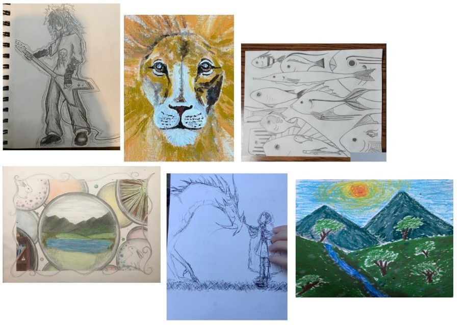 art created by students