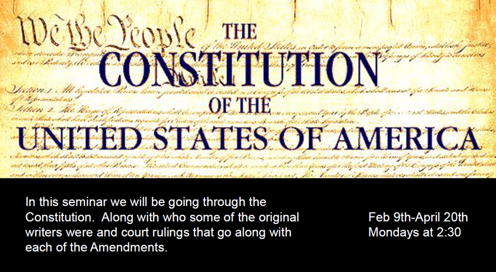 Constitution seminar infomation