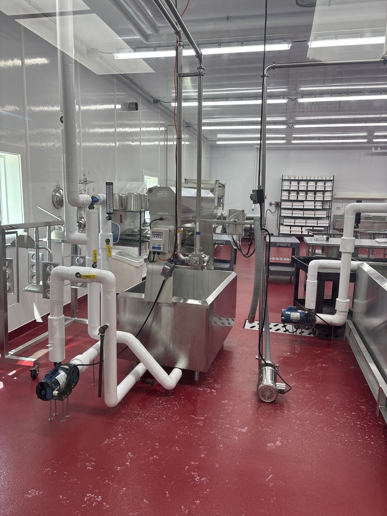 Cheese making factory and equipment