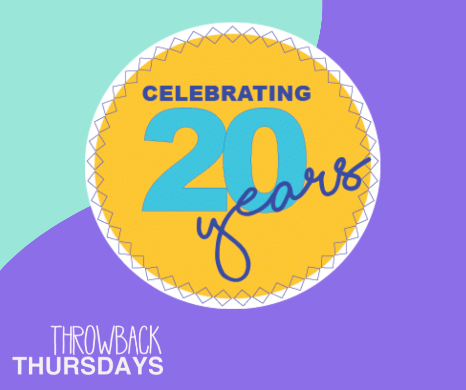 Throwback Thursday picture celebrating 20 years. 