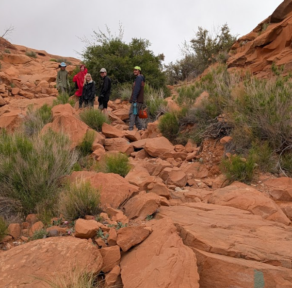 Steep incline to those arches: