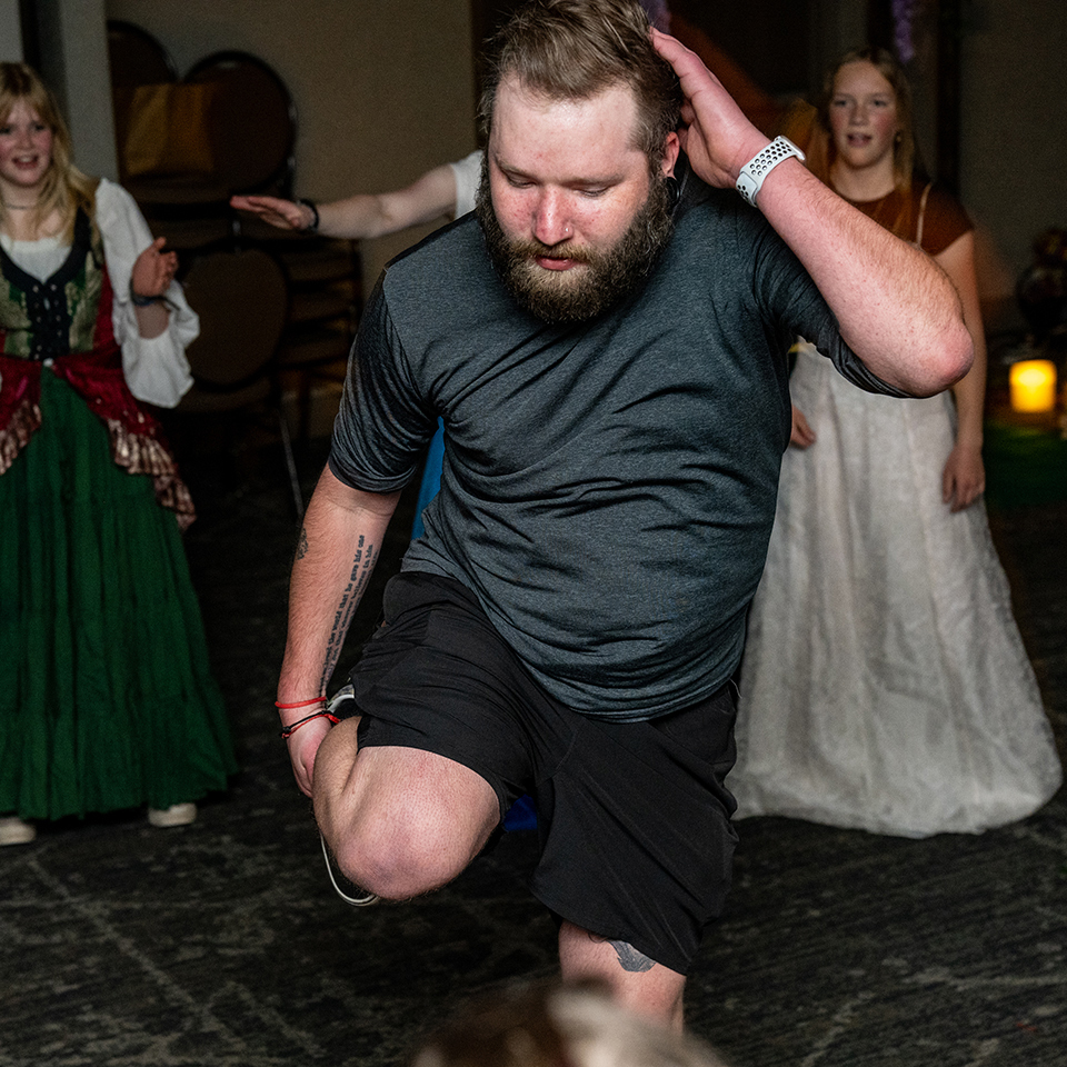 teacher dancing