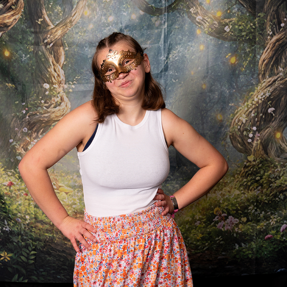 posed photos of one students