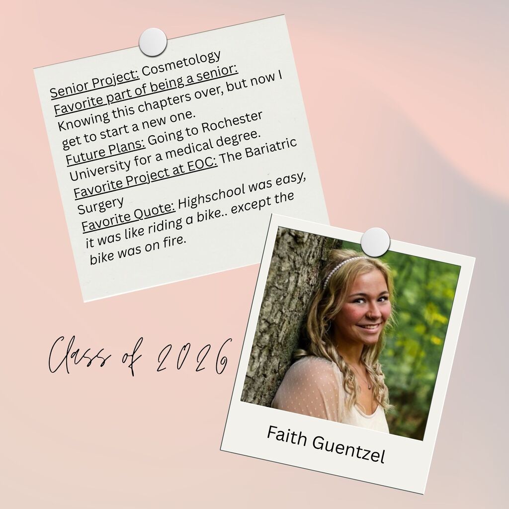 Class of 2006 Faith Guentzel, list of favorites