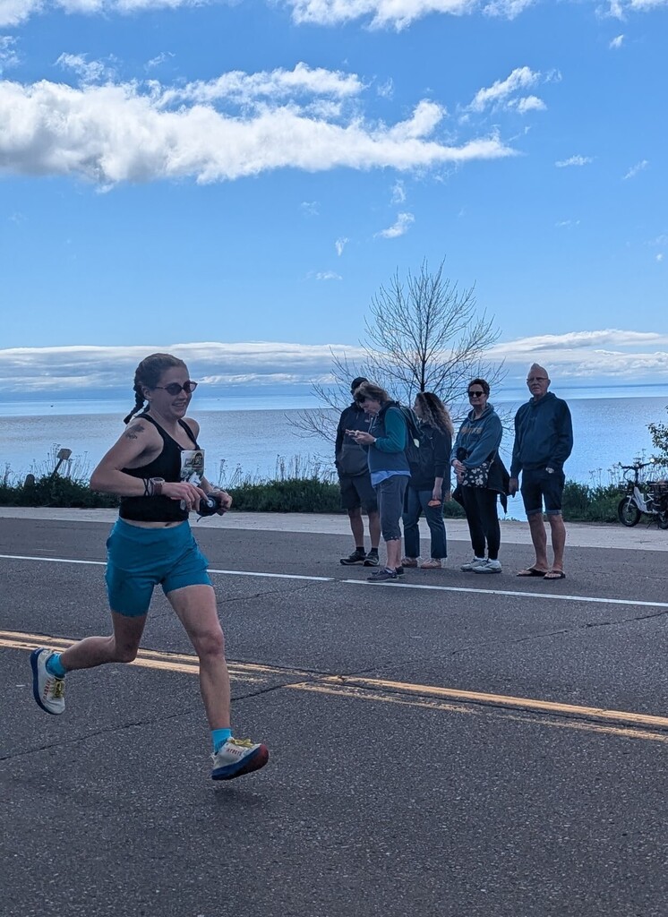 person running a race