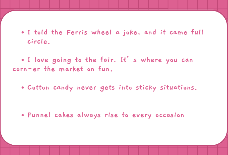 puns about the state fair