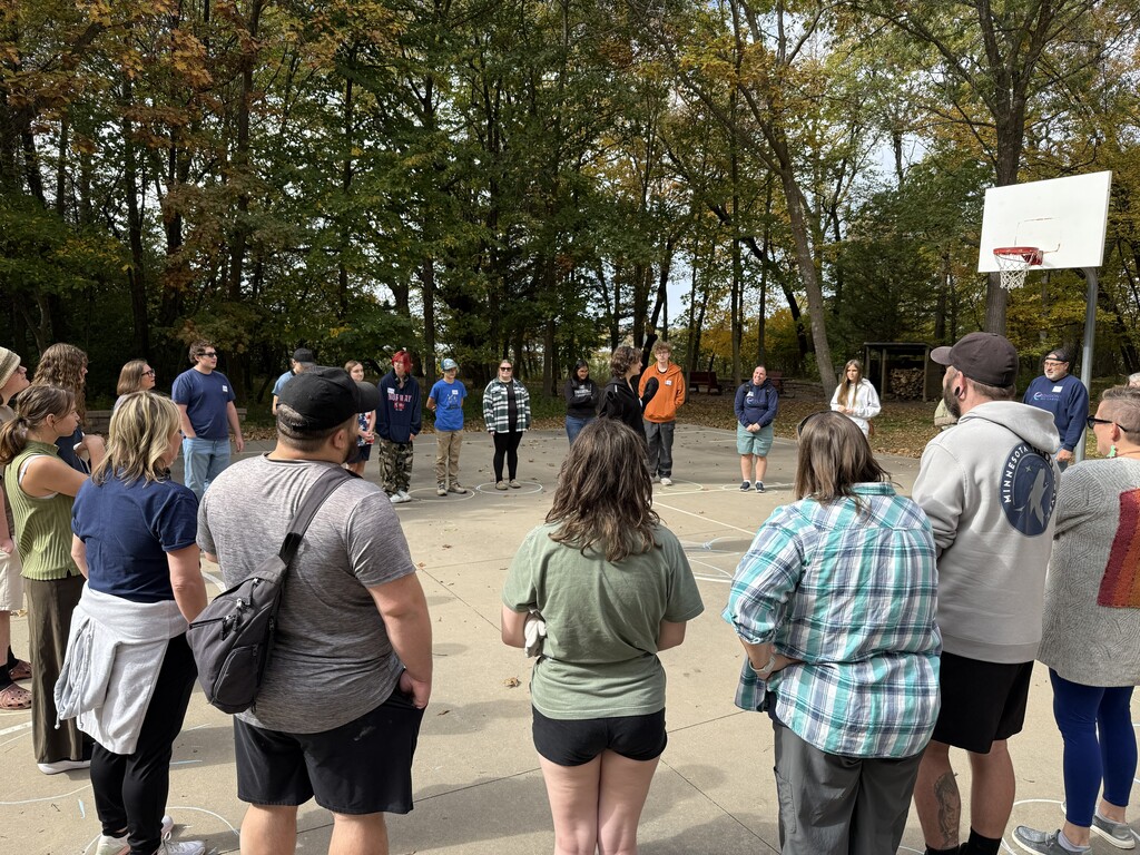 students in a circle