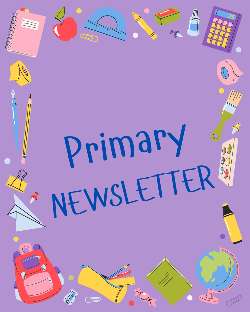 image saying primary newsletter