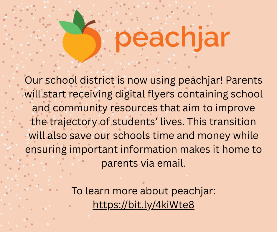 Announcement for peachjar