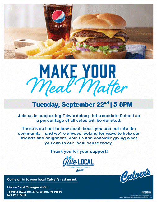 Culver's Give Back 9.22.26