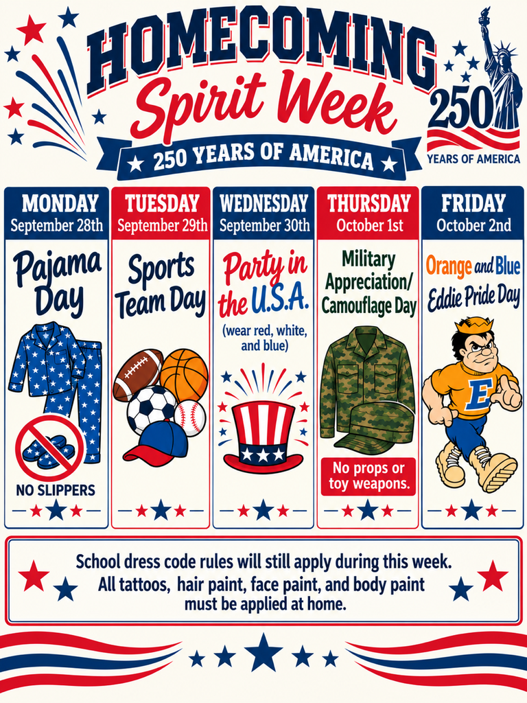 Homecoming Dress Up Days
