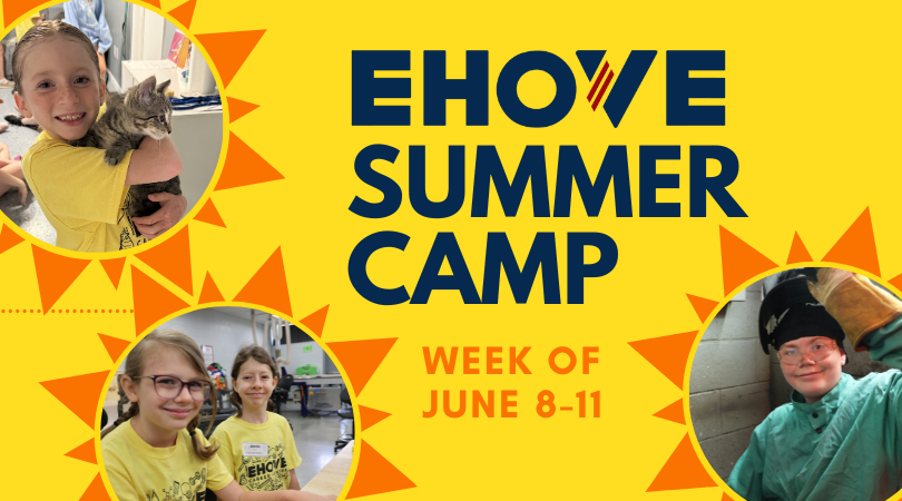 EHOVE Summer Camp Week of June 8-11 with campers smiling
