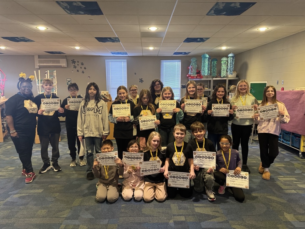 Grades 1-8 Spelling Bee Winners!
