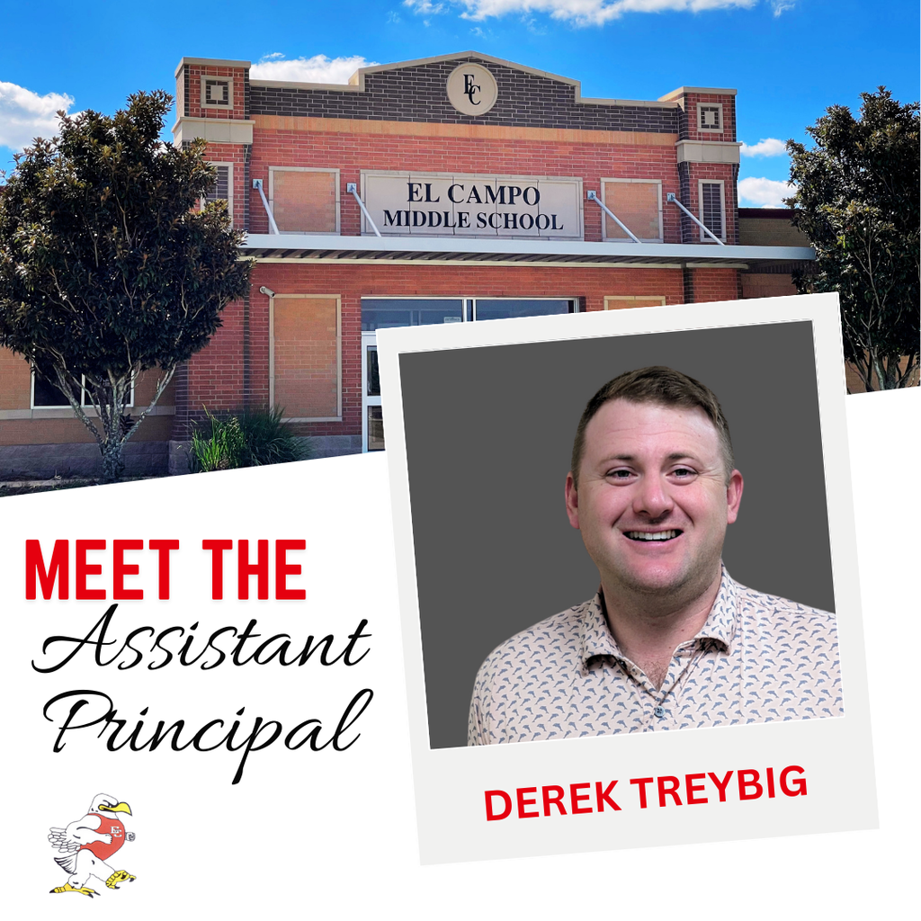Meet the assistant principal - derek with the school in the background