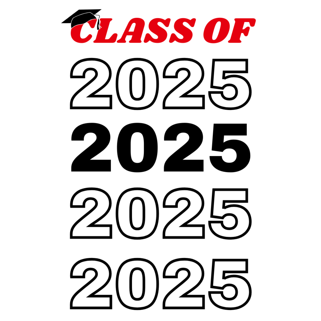 stack of Class of 2025