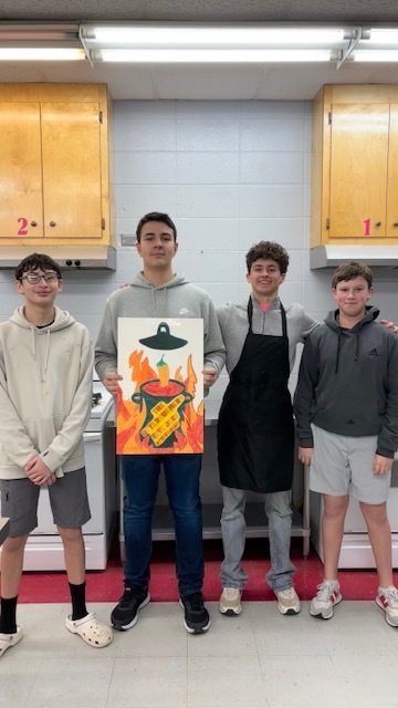 The Afterburners team of 4 boys