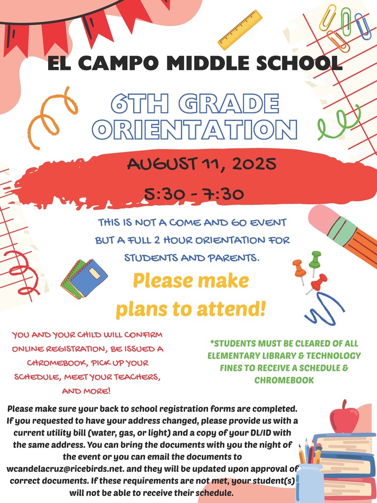 orientation date and times