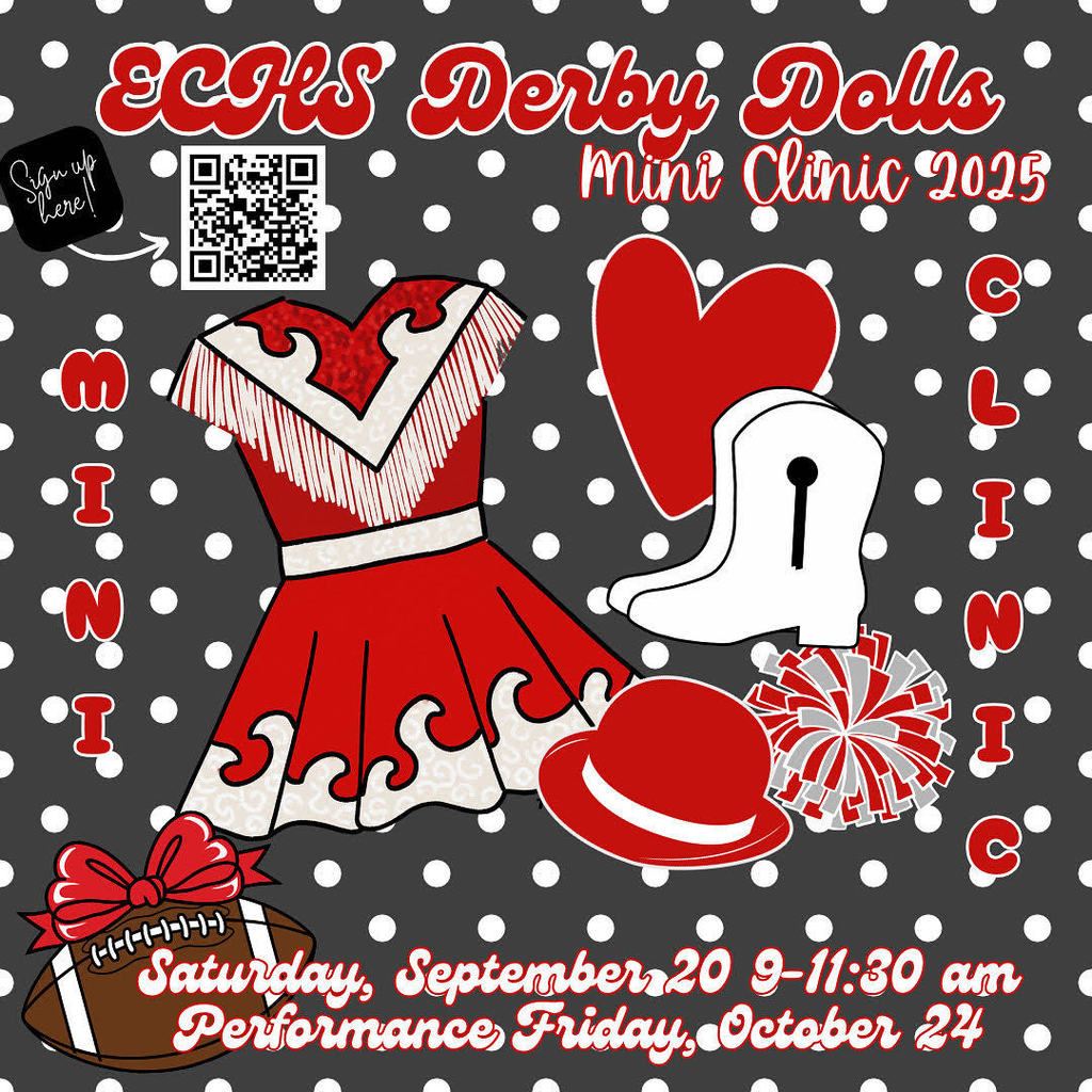 derby doll uniform on flyer for mini clinic