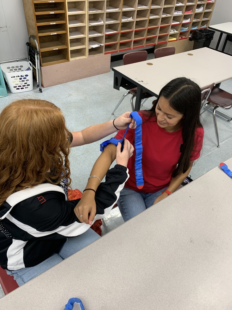 students practicing the process on a classmate (2)